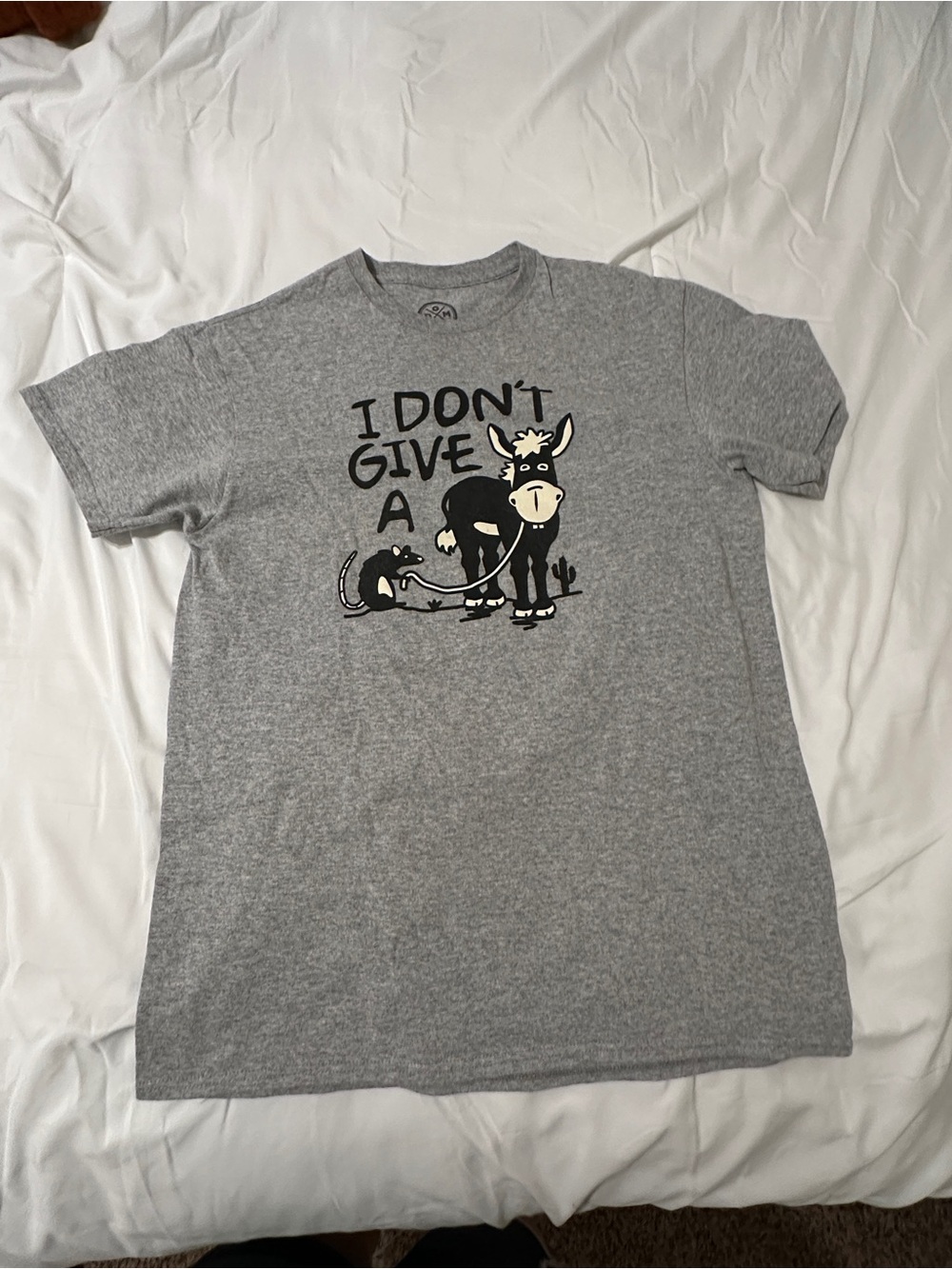 I Don't Give A Donkey Graphic Tee - Gray
